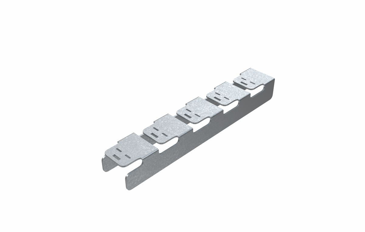 Профиль для безвинтовой фиксации к сетчатому забору SK-PBF-40x30x450x2.0-MS
