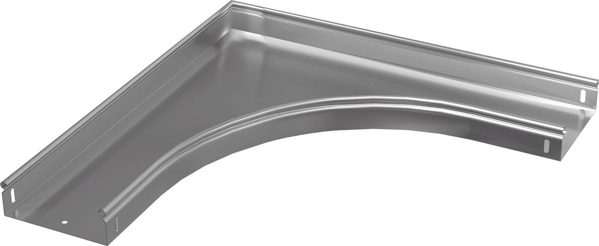 Угол горизонтальный плавный 90°, 150х50х0.8-R100 мм ML-UGP-90-150x50x0.8-R100-MS