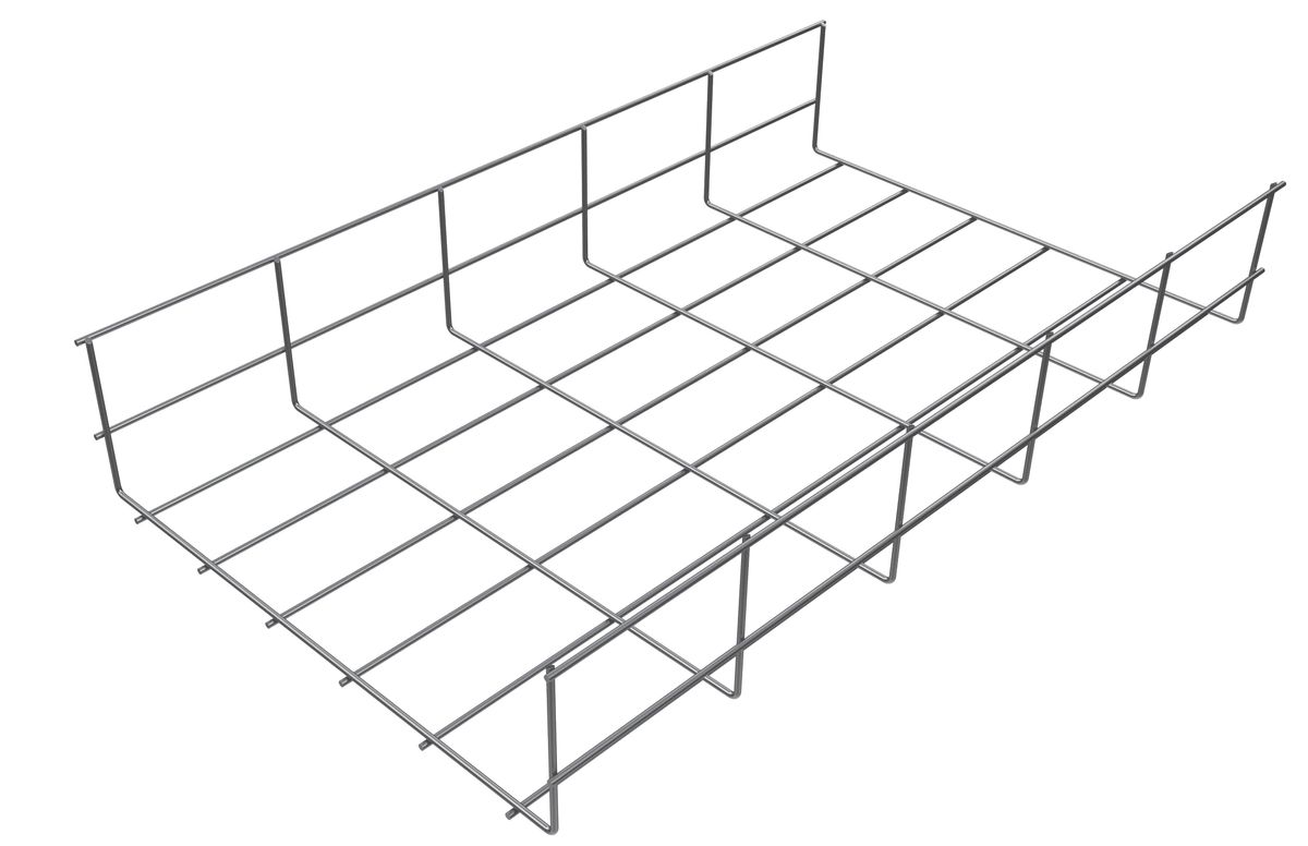 Проволочный лоток стандарт, 80х500х3000х4 мм PL-PLS-80x500x3000x4-MS