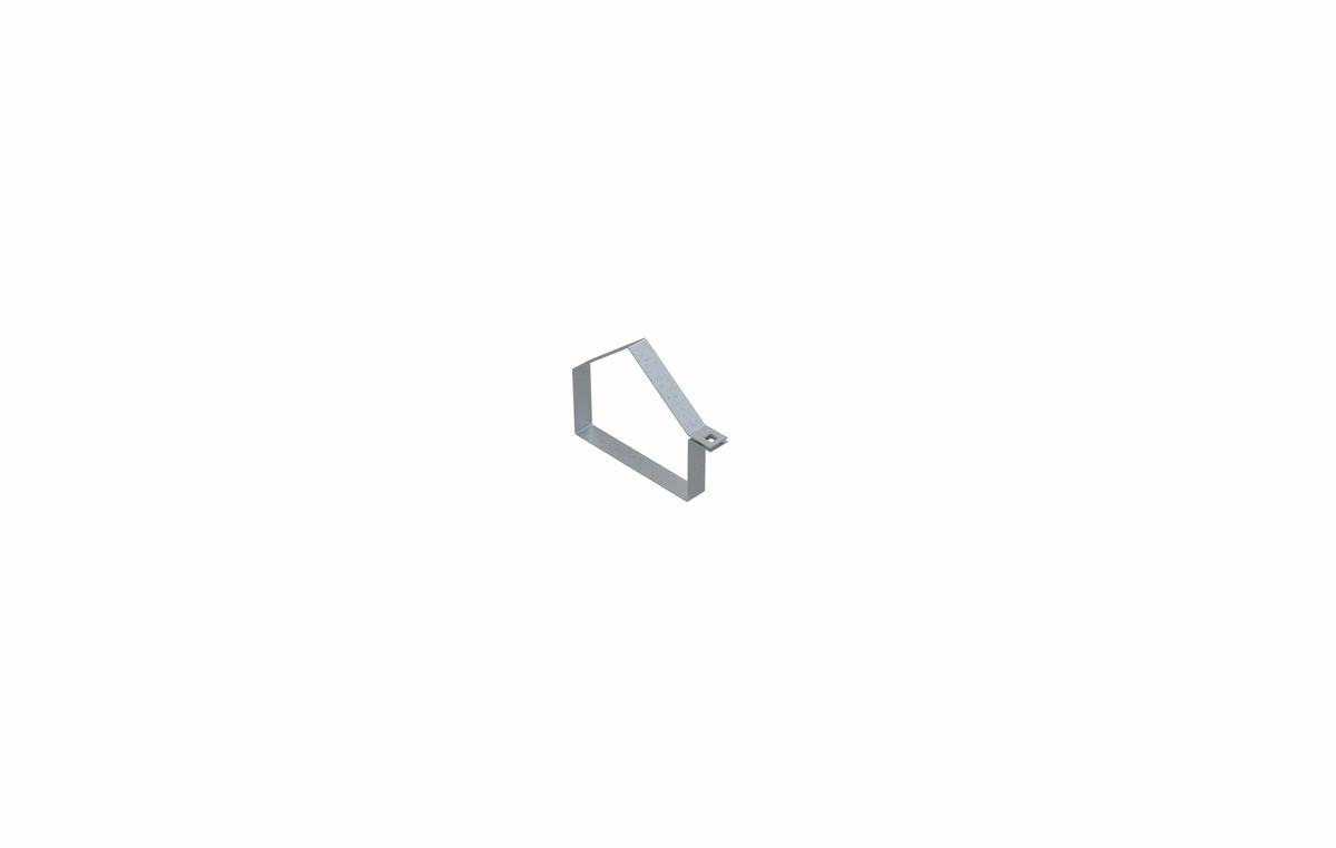 Хомут двускатной крышки лотка 200x100x1.0 мм ML-HDL-200x100x1.0-MS