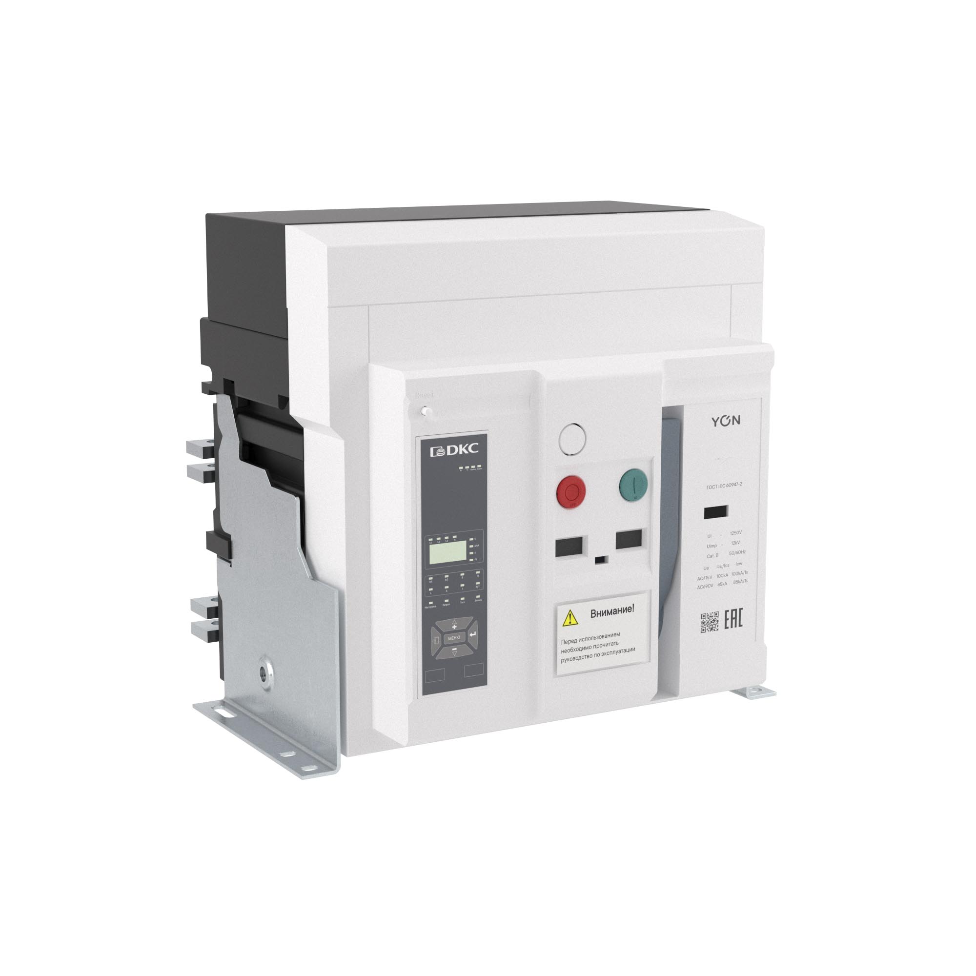 Воздушный автоматический выключатель YON pro ANX32X 3P 3200 А 100 кА, типоразмер M, расцепитель ETA, стационарный, вертикальное подключение, управление 220 В AC