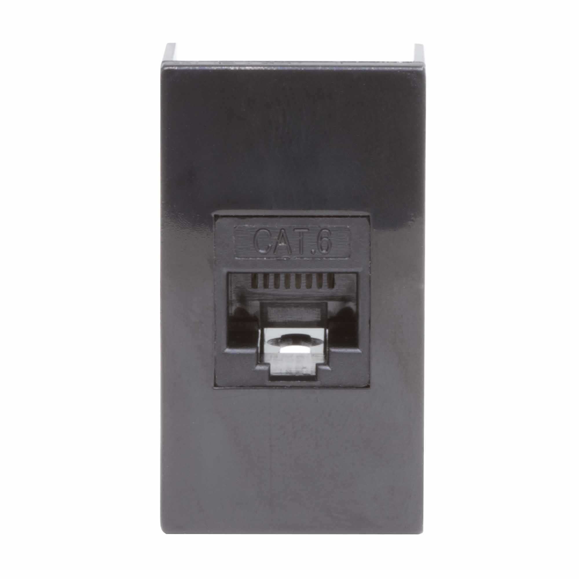 Розетка RJ-45 кат.6A, ЭУИ Вива (Viva),1 мод.,черн