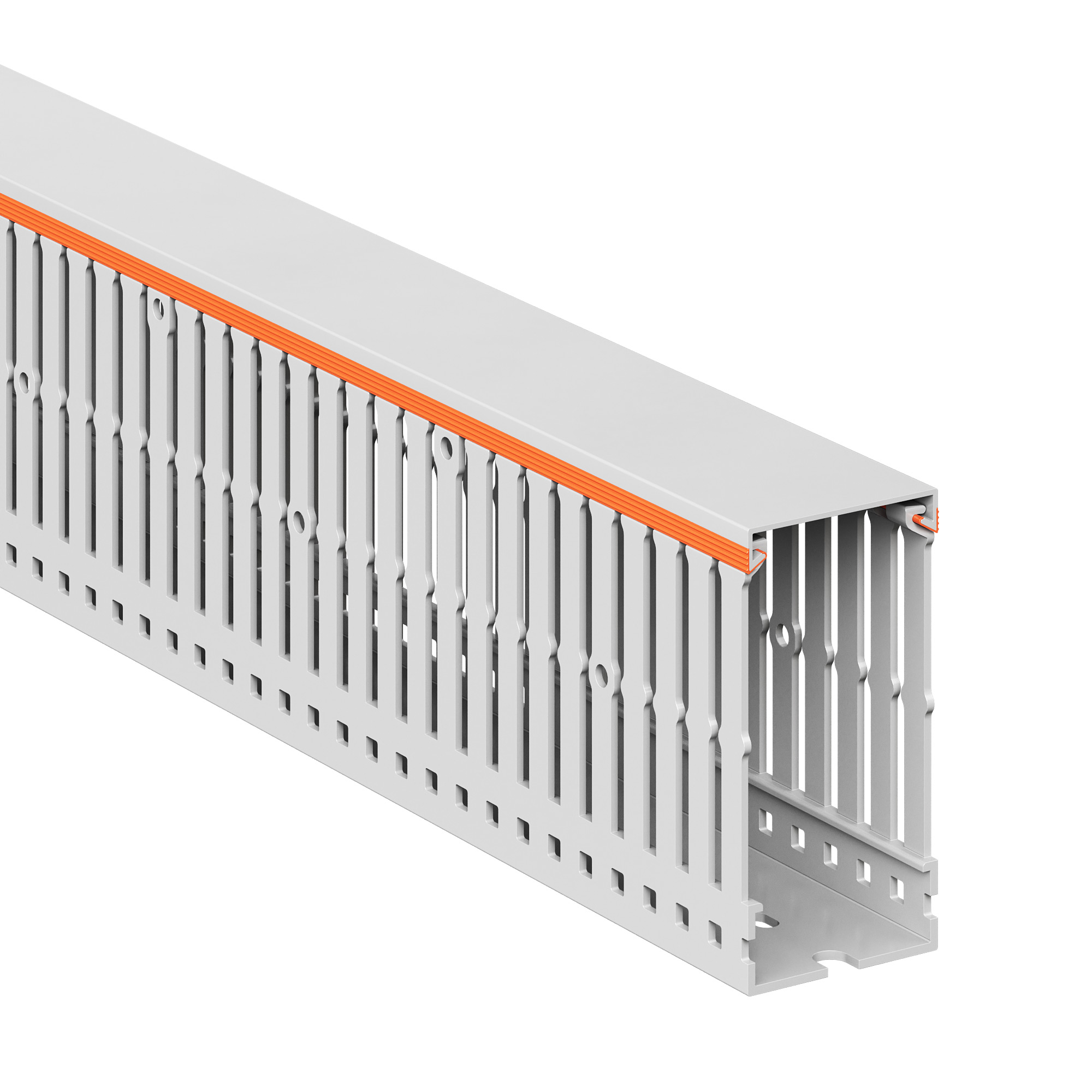 Короб перфорированный RLHF6 40x80, без галогенов, светло-серый
