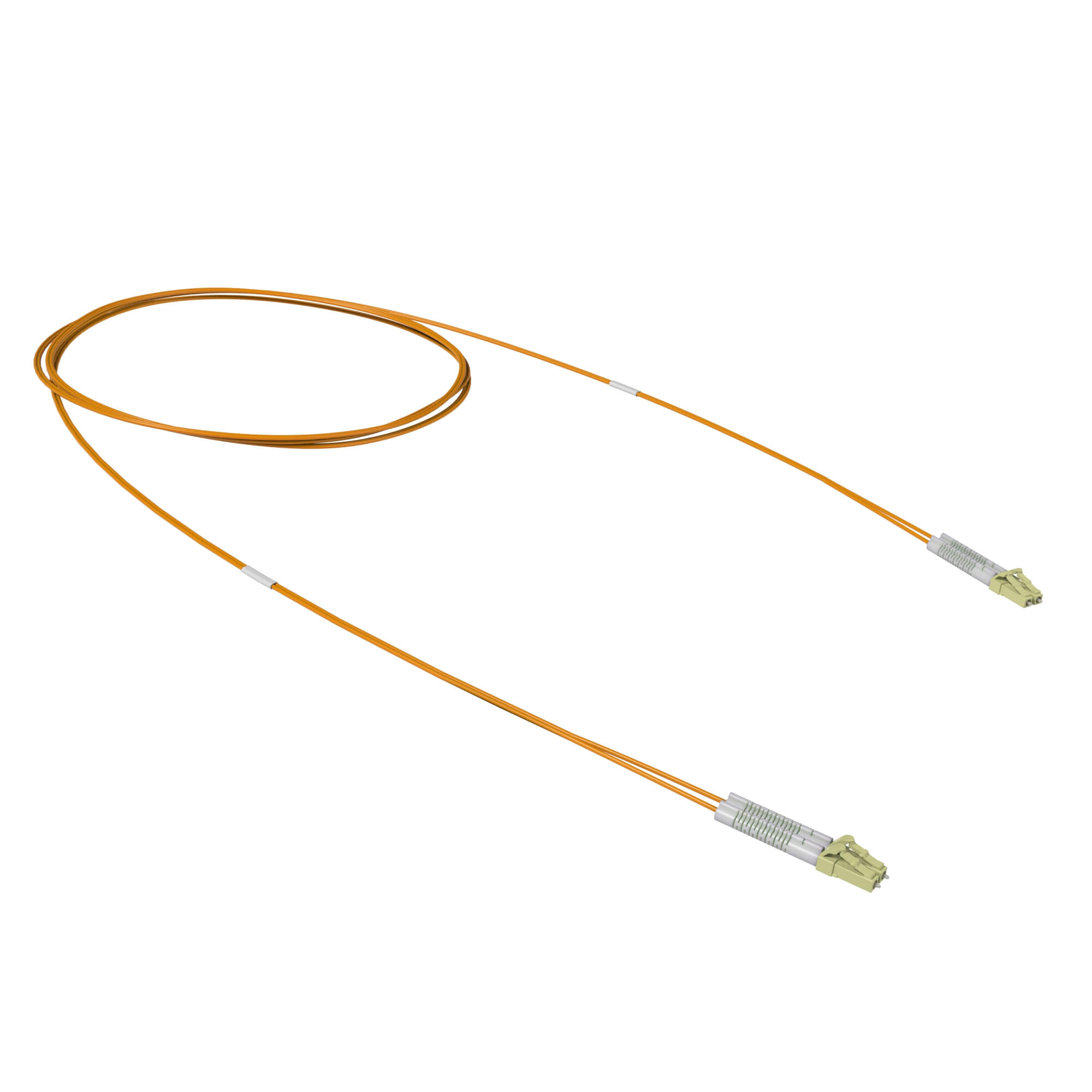 Оптический коммутационный шнур двухволоконный (Duplex) flexible boot LC/UPC - LC/UPC 50/125 (OM2), 3 м