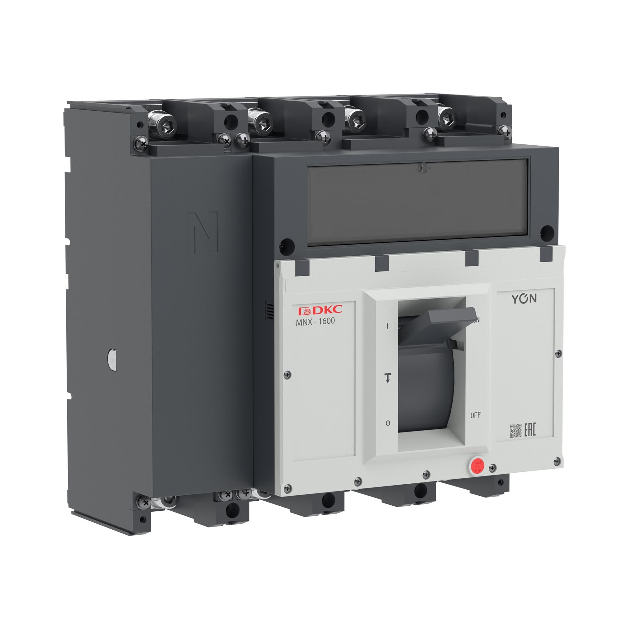 Авт. выкл. пост. тока YON pro MNX1600M 4P 1000A 70kA при DC1000V расц. TMD DC