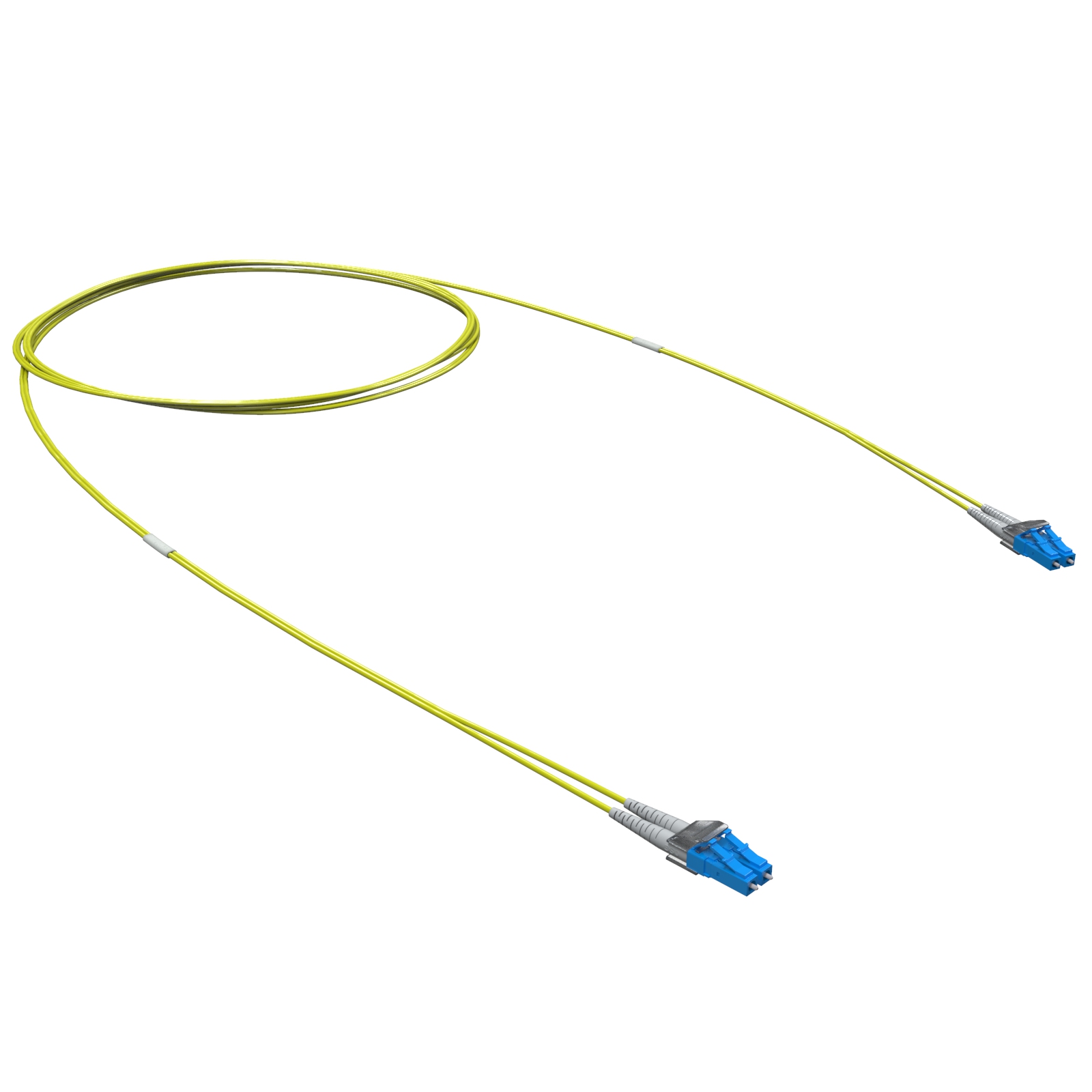 Оптический коммутационный шнур двухволоконный (Duplex) LC/UPC-LC/UPC, 9/125 (OS2), 3 м