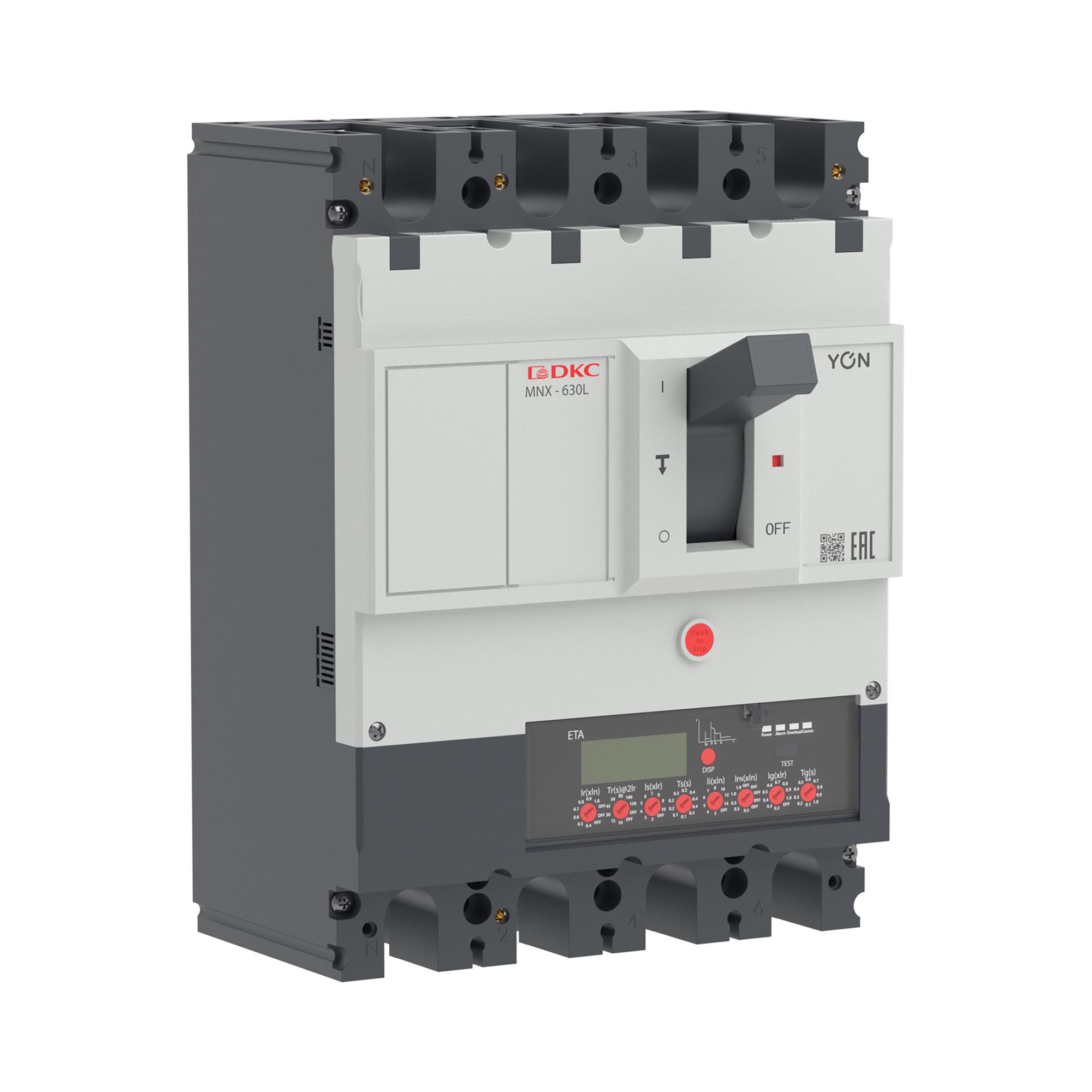 Авт. выкл. YON pro MNX630L 4P 630A 70kA при AC415V расц. ETA