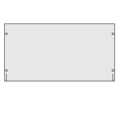 Заглушка сплошная 19" 6U RAL7035