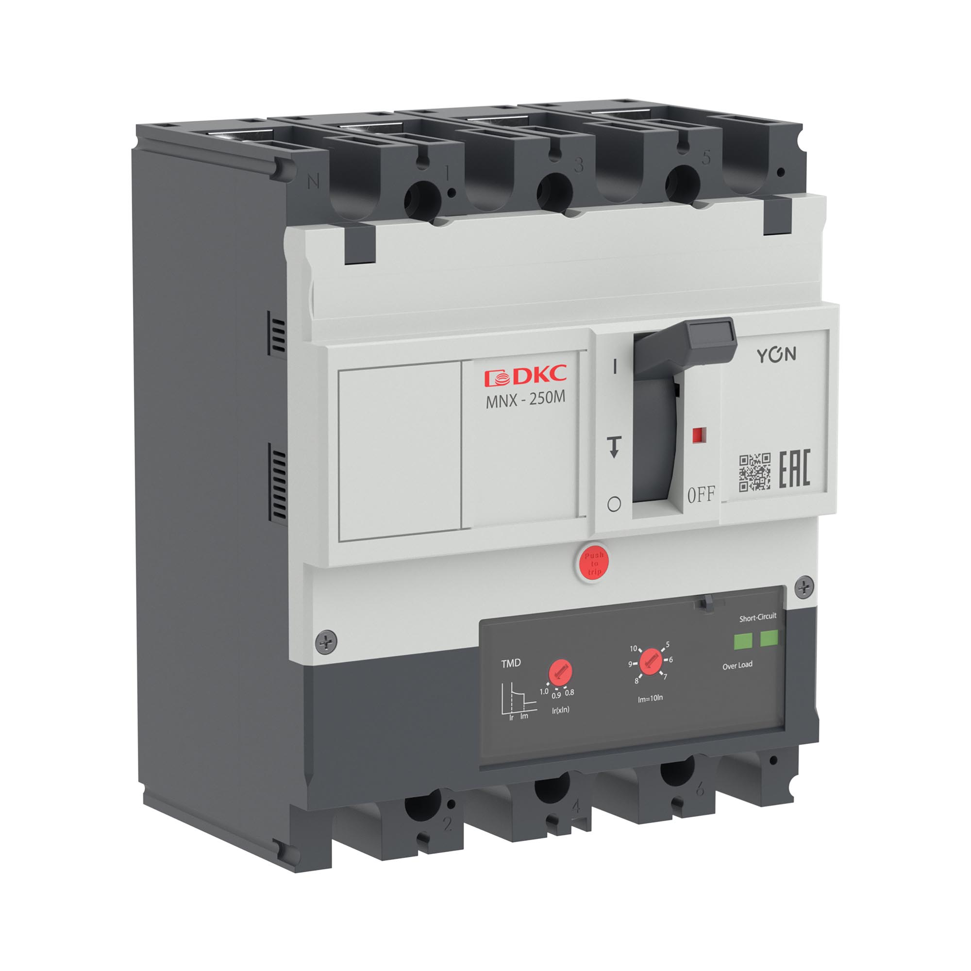Авт. выкл. YON pro MNX250M 4P 200A 100kA при AC415V расц. TMD