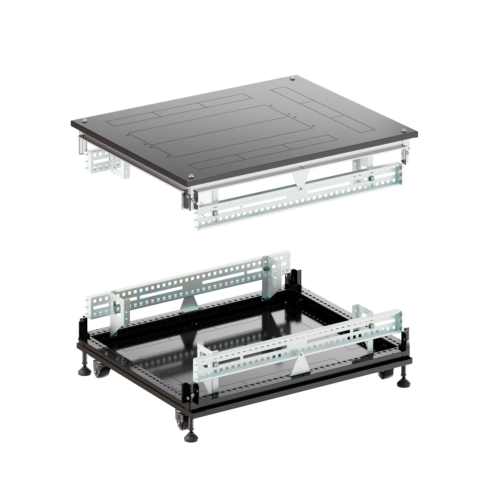Крыша основание преперфорированные IT-CQE 800x800, RAL9005