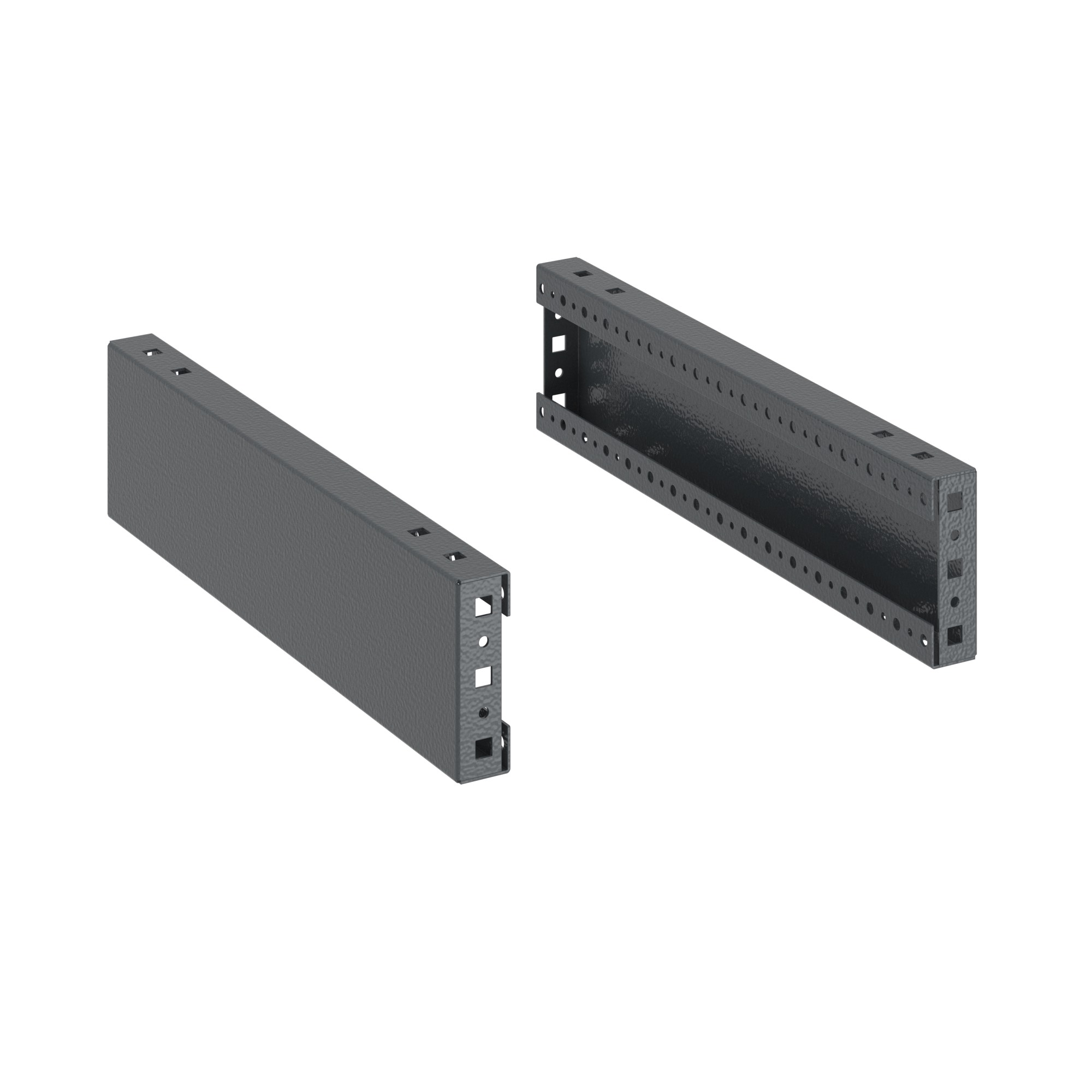 Панели цоколя для корпусов CQE & CQE N, ШхГ 600 мм, В=100 мм, RAL7011, комплект - 2 шт. (замена на R5NFPB60) RAM block