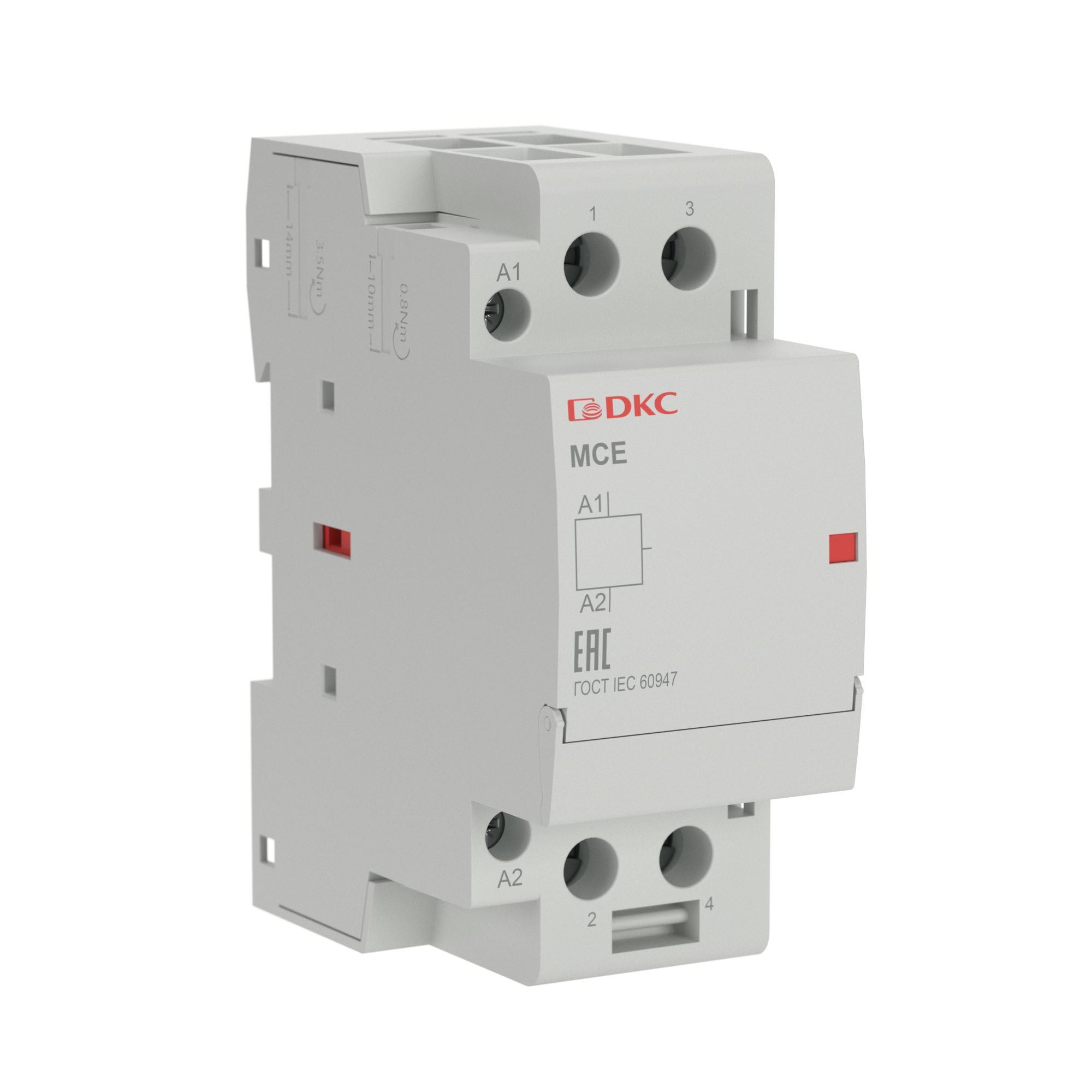 Контактор модульный YON max типа MCE, 2P, 40A, 24В DC, 2НО