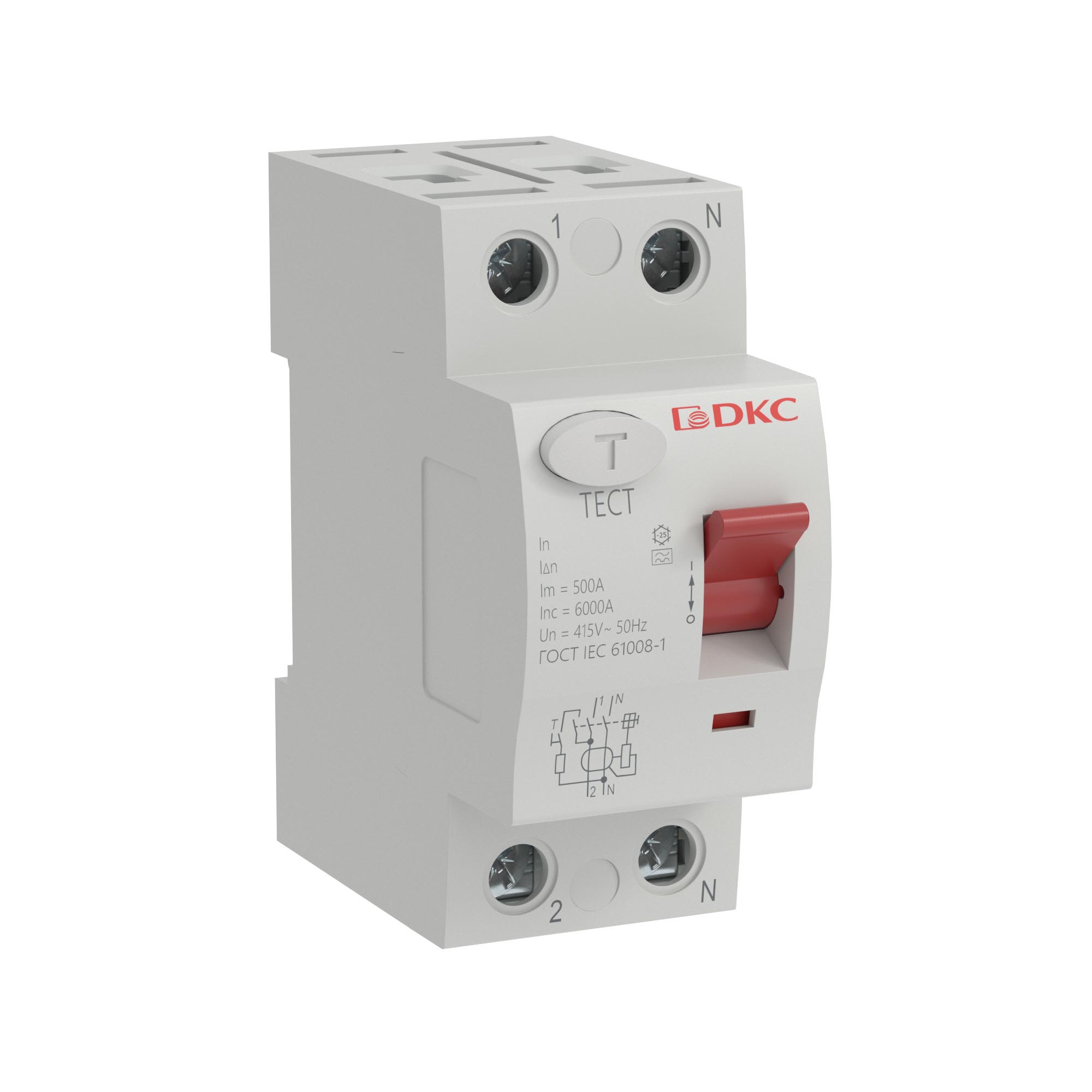 Устройство защитного отключения YON макс (YON max) типа MDL100, 2 полюса, 100mA, 50A, тип A