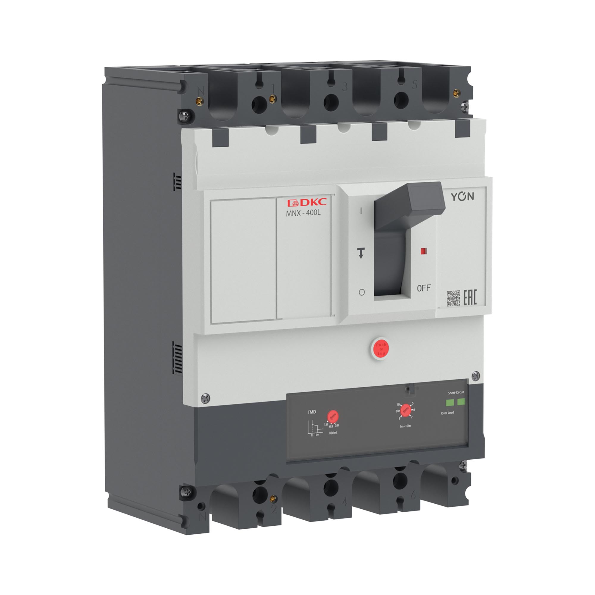 Авт. выкл. пост. тока YON pro MNX400M 4P 400A 85kA при DC1000V расц. TMD DC