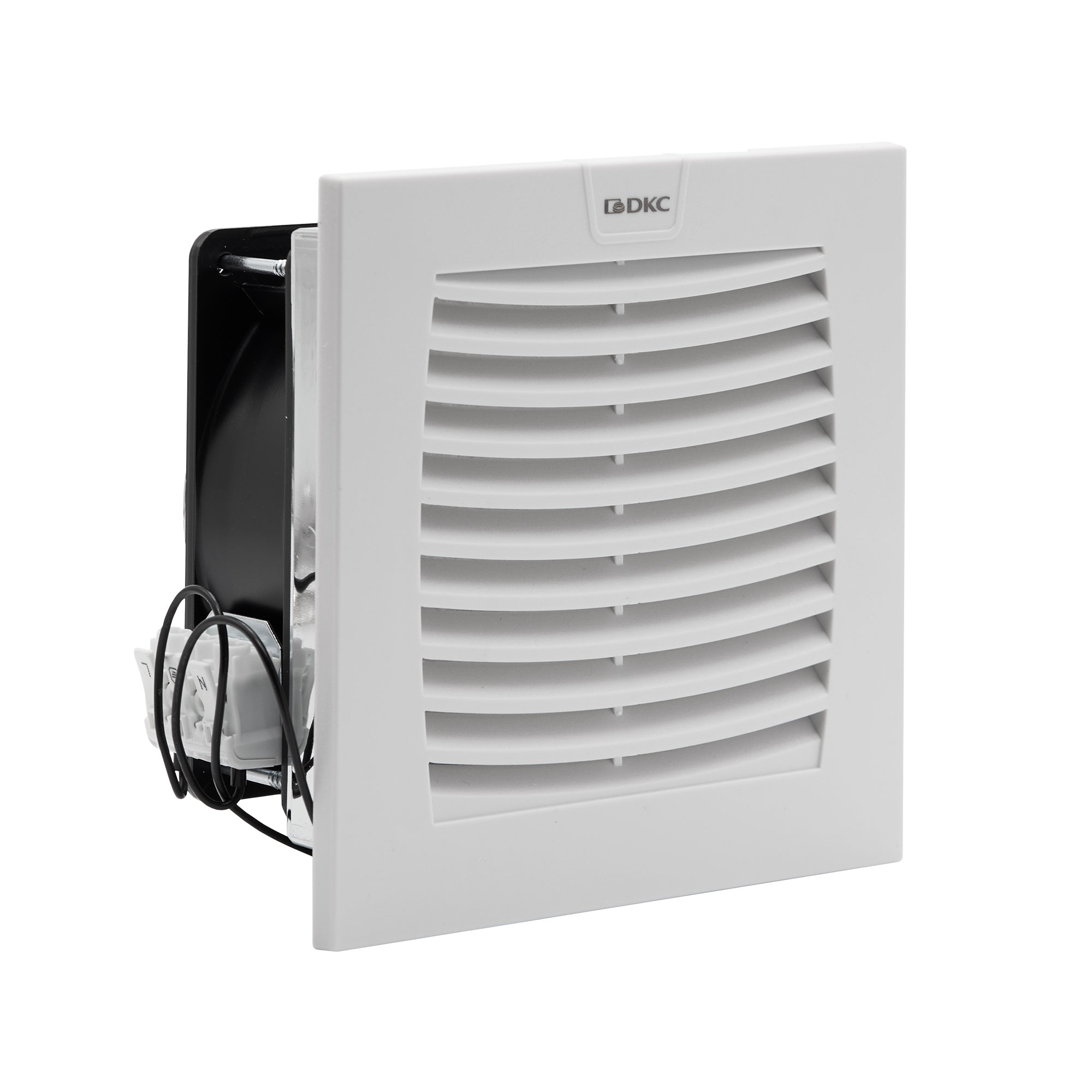 Вентилятор с фильтром ЭМС 100 м3/ч, 230В AC, 152х152 мм, IP54