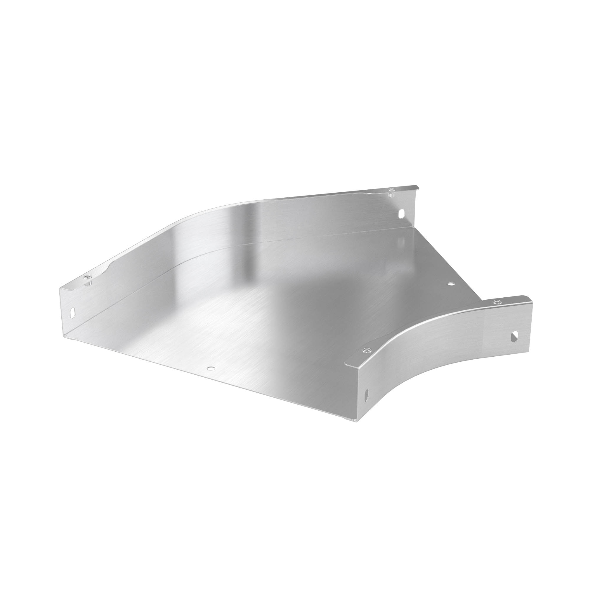 Угол горизонтальный 45 градусов 50х75, 0,8 мм, INOX304 в комплекте с крепежными элементами и соединительными пластинами, необходимыми для монтажа