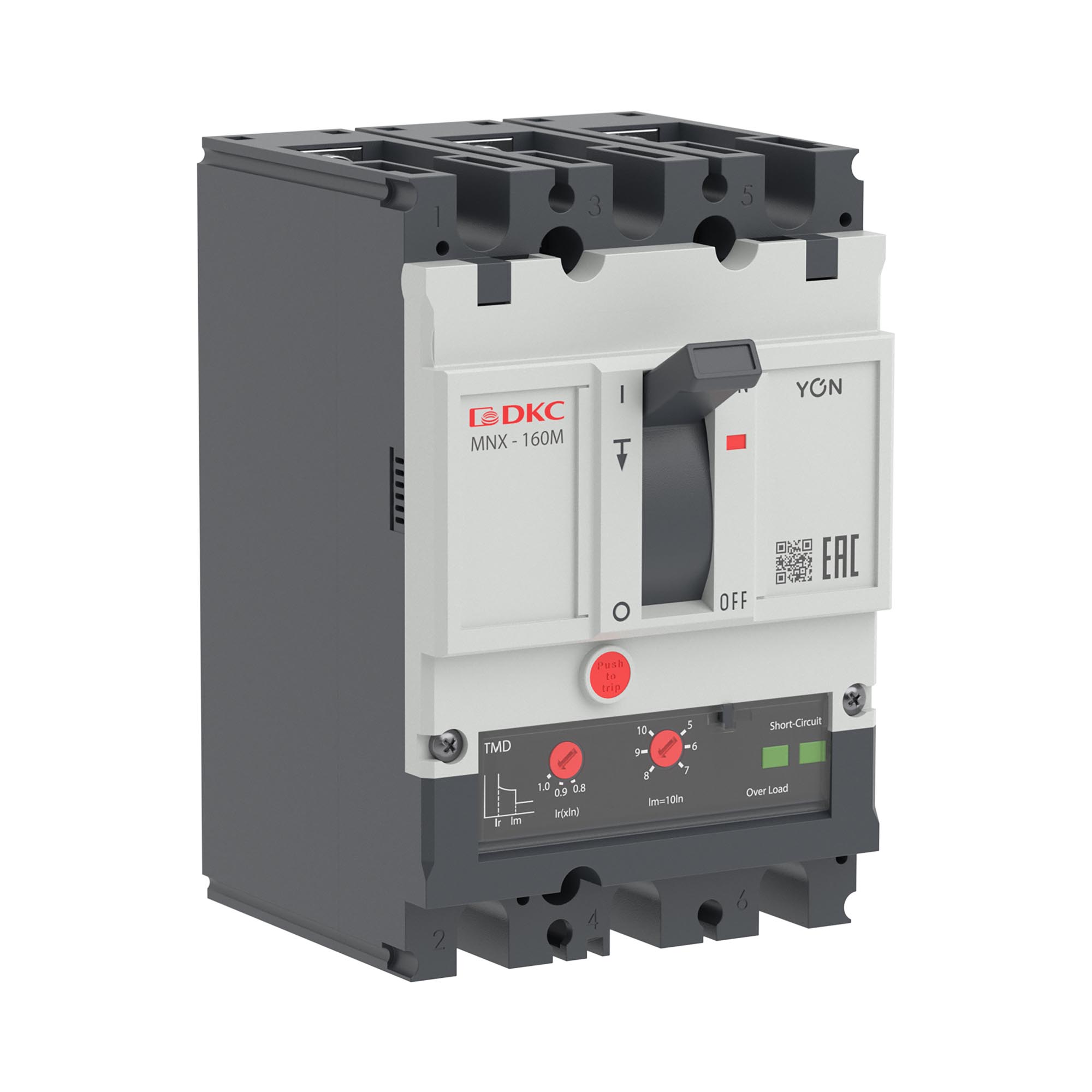 Авт. выкл. пост. тока YON pro MNX160M 3P 125A 85kA при DC750V расц. TMD DC