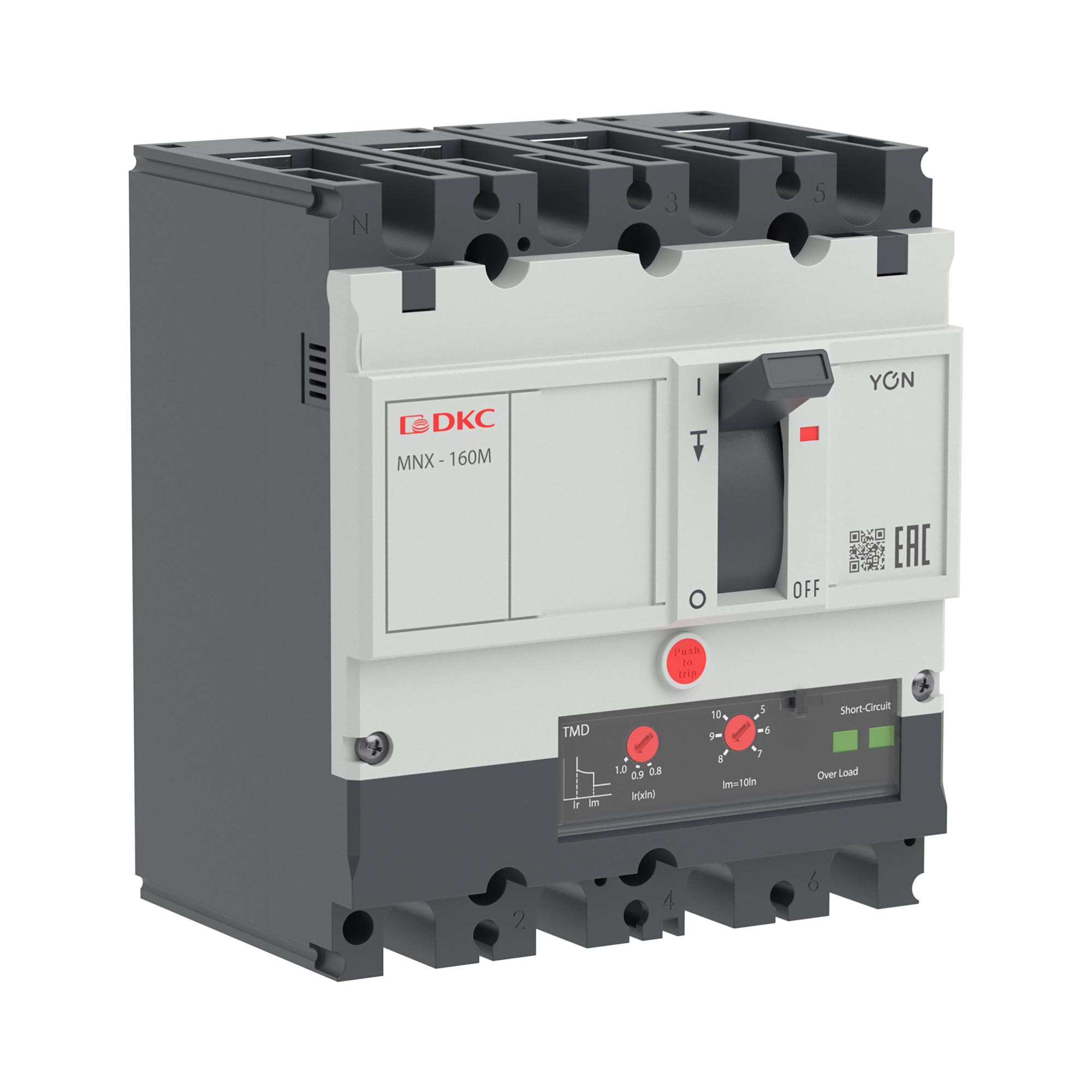 Авт. выкл. пост. тока YON pro MNX160M 4P 100A 35kA при DC1000V расц. TMD DC