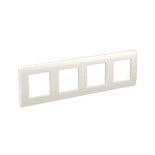 Рамка на 2+2+2+2 модуля (четырехместная), белая, RAL9010