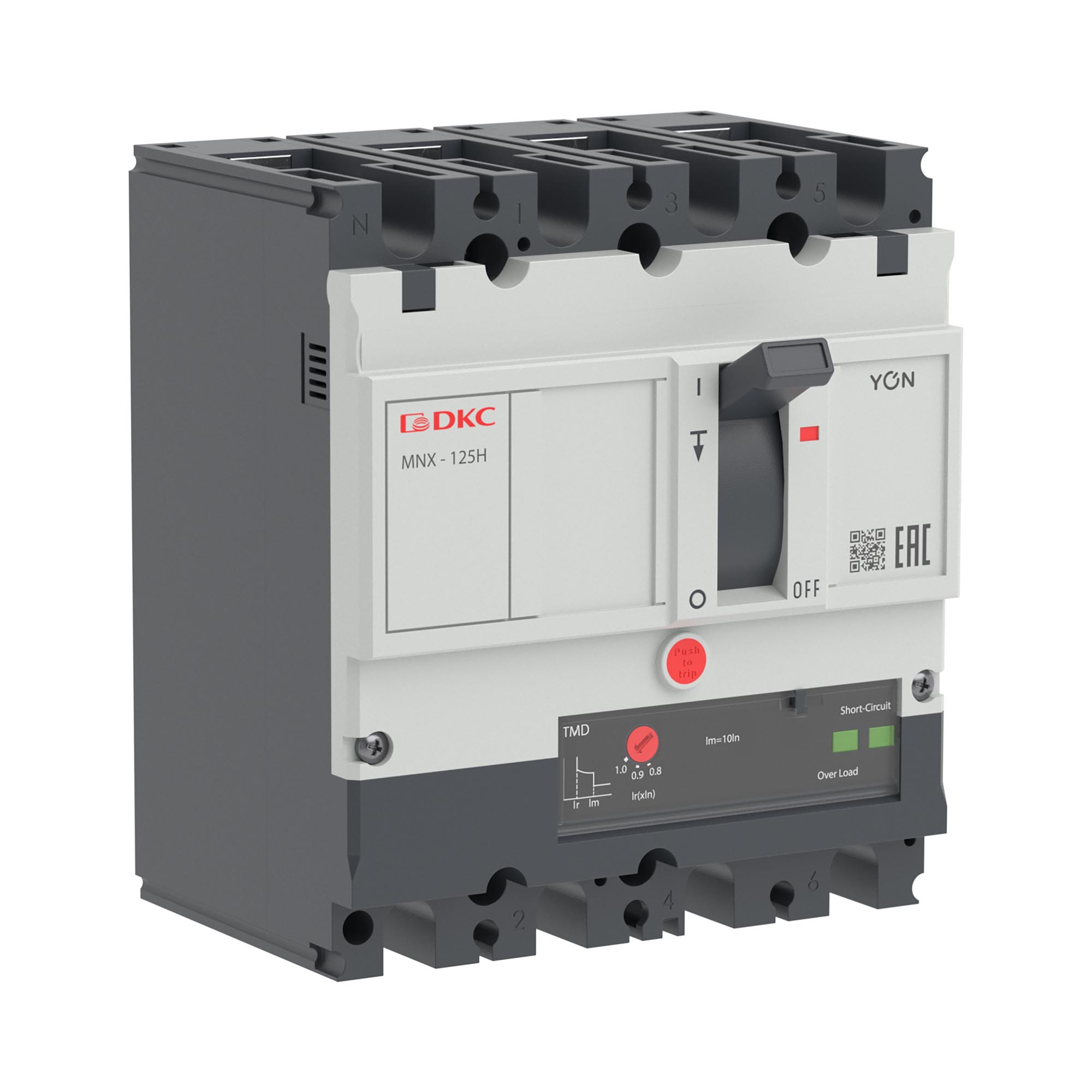 Авт. выкл. YON pro MNX125H 3N 16A 150kA при AC415V расц. TMD