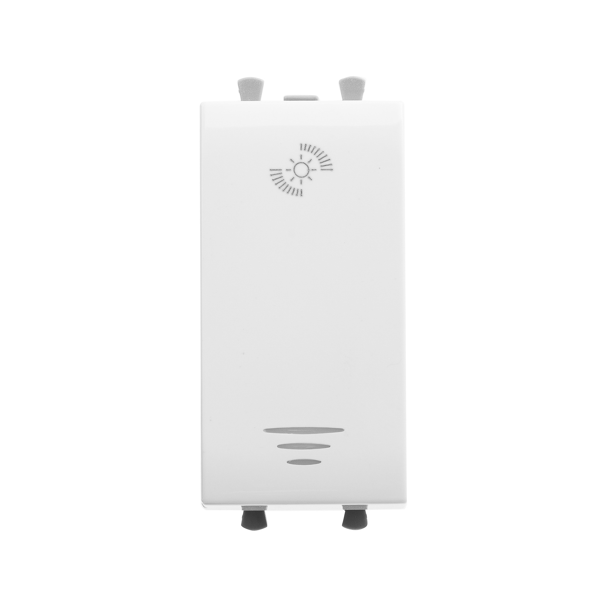 Диммер кнопочный модульный для LED ламп, Avanti, белое облако, 1 модуль