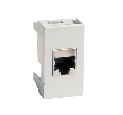 Розетка RJ-45 кат5E,экр, ЭУИ Вива (Viva),1 мод.,сер