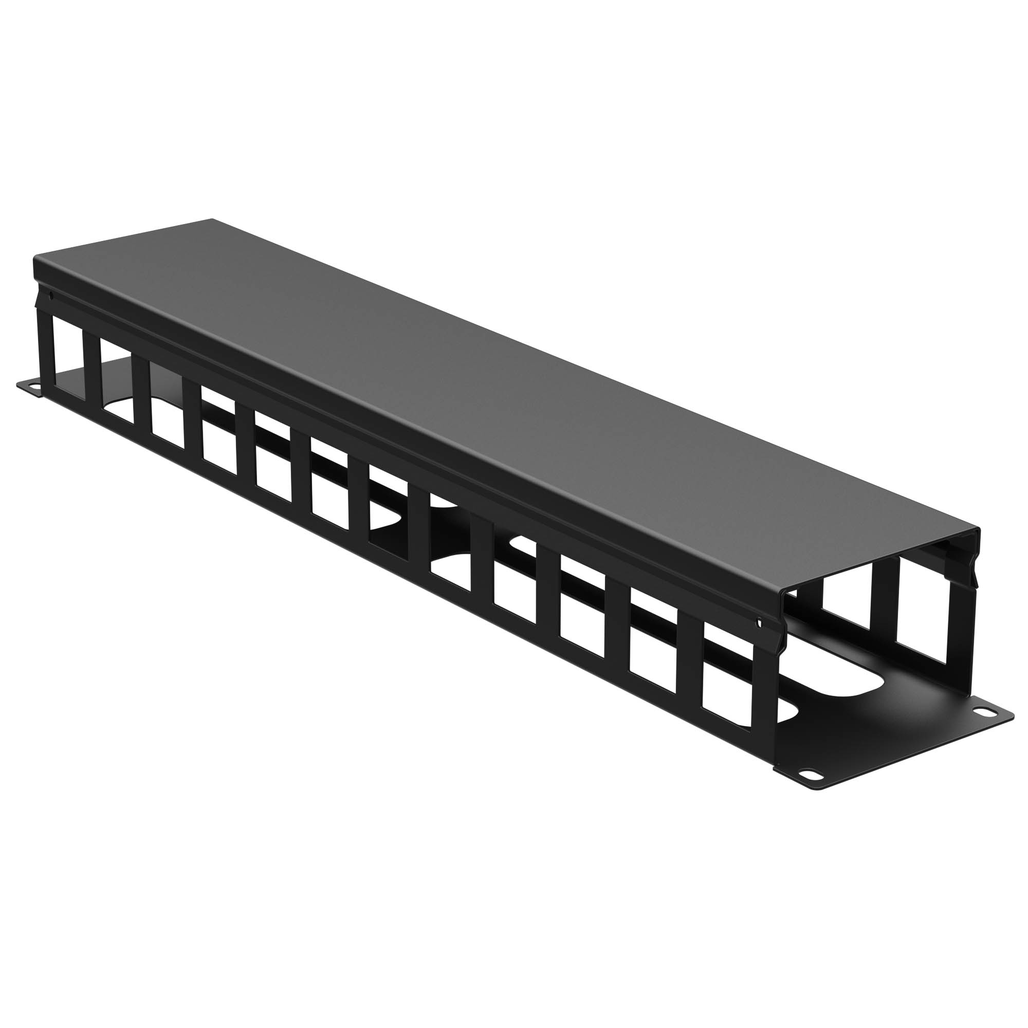 Организатор кабельный с крыш/отв 19" 2U, 60 мм RAL9005