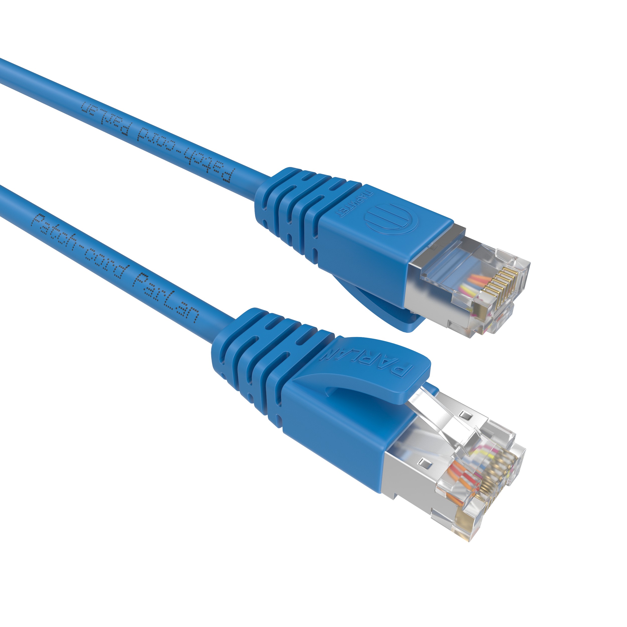 Шнур коммутационный Patch-cord ParLan SF/UTP Cat 5e PVC 4х2х0,48 Flex RJ45-RJ45 BU 9m синий (патч-корд)