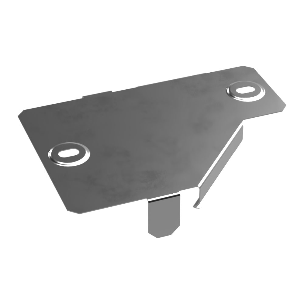 Крышка переходника правого Стандарт INOX (AISI 304) 100х50 (0,7 мм) Промрукав