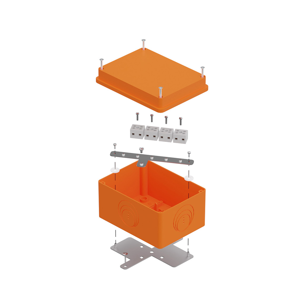 Коробка огнестойкая для о/п 40-0351-FR1.5-8 E15-E120 RAL2003 150х110х90 (6 шт/кор) Промрукав