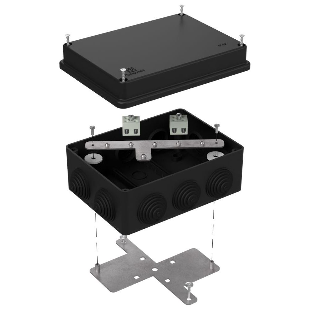 Коробка огнестойкая для о/п 40-0310-FR2.5-4 Е15-Е120 RAL9005 150х110х70 (6 шт/кор) Промрукав