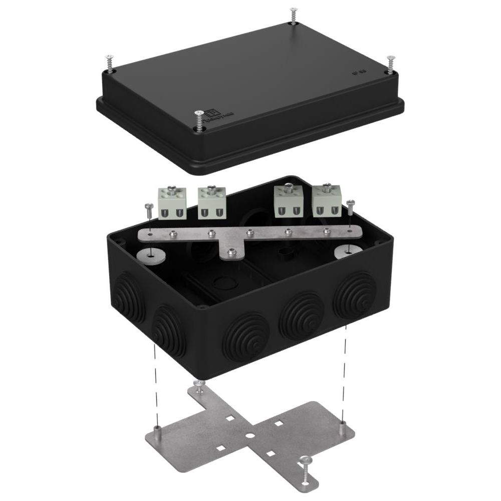 Коробка огнестойкая для о/п 40-0310-FR2.5-8 Е15-Е120 RAL9005 150х110х70 (6 шт/кор) Промрукав