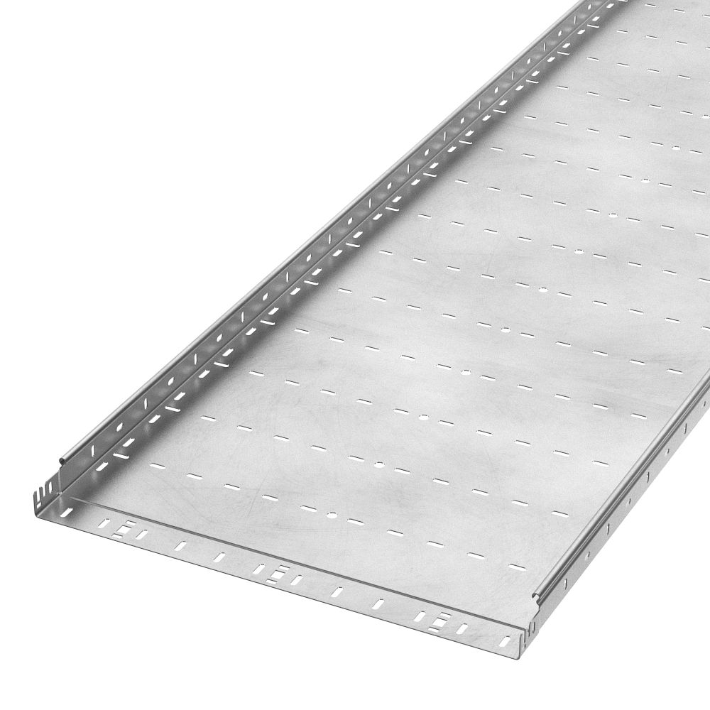Лоток перфорированный Профи INOX (AISI 304) 600х50х3000 (1,5 мм) (6 м/уп) Промрукав
