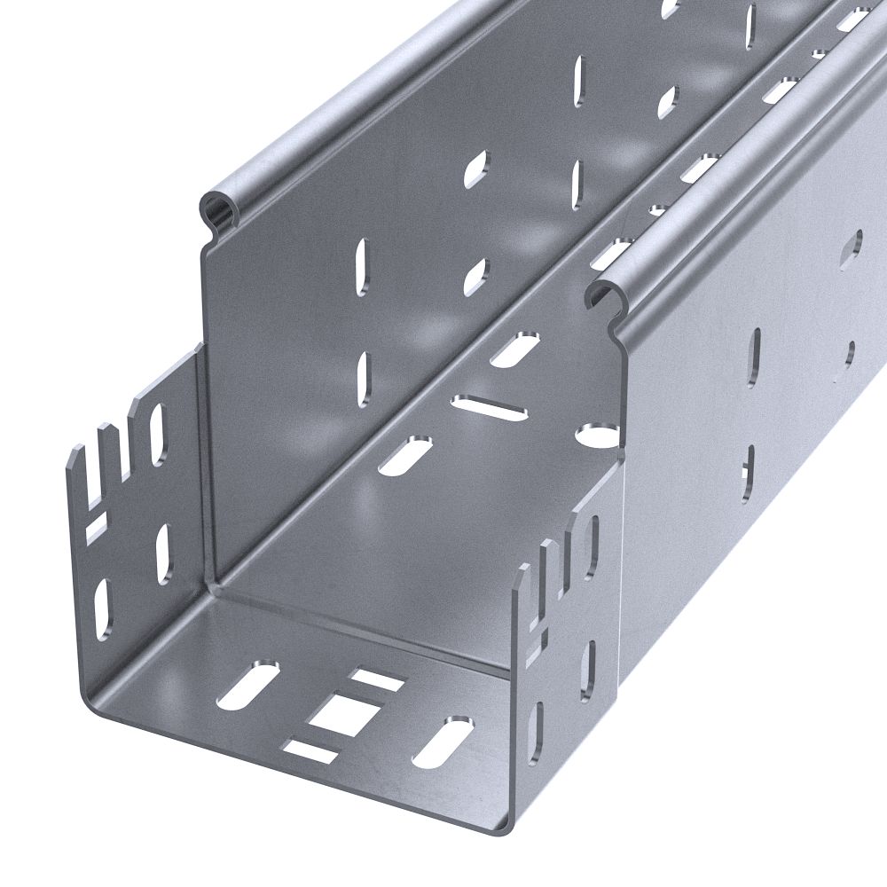 Лоток перфорированный Профи INOX (AISI 316) 100х100х6000 (1,5 мм) (12 м/уп) Промрукав