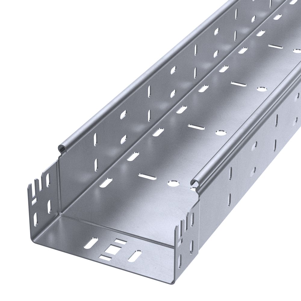 Лоток перфорированный Профи INOX (AISI 316) 150х80х6000 (1,2 мм) (12 м/уп) Промрукав