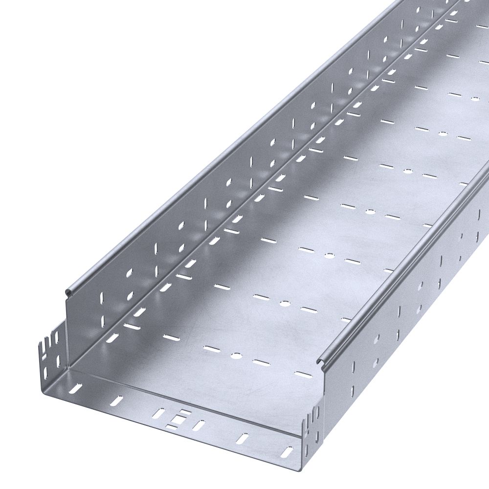 Лоток перфорированный Профи INOX (AISI 316) 300х100х3000 (2,0 мм) (6 м/уп) Промрукав