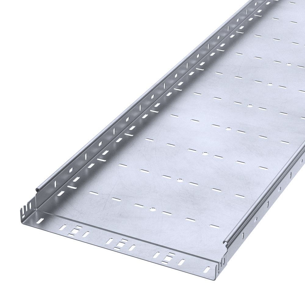 Лоток перфорированный Профи INOX (AISI 316) 400х50х3000 (2,0 мм) (6 м/уп) Промрукав