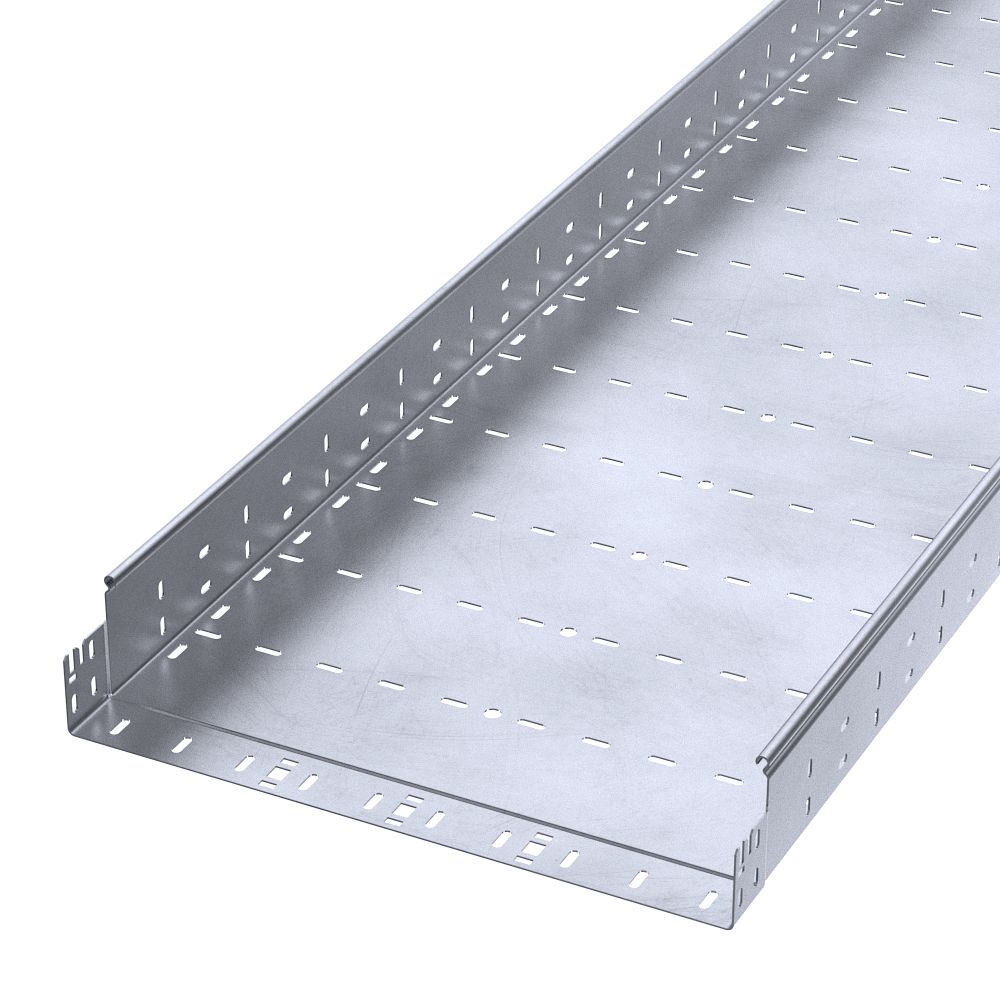 Лоток перфорированный Профи INOX (AISI 316) 500х100х3000 (1,5 мм) (6 м/уп) Промрукав