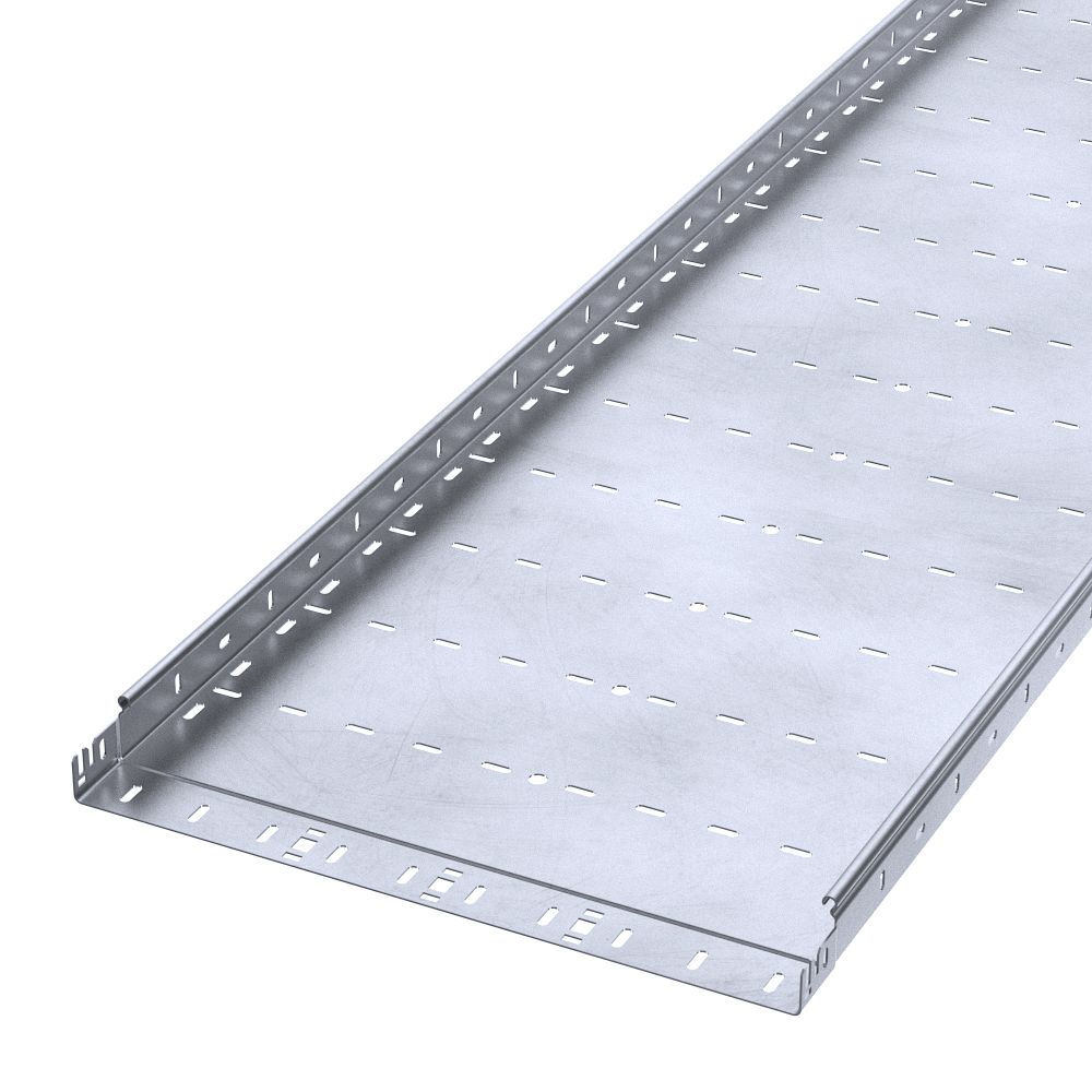 Лоток перфорированный Профи INOX (AISI 316) 500х50х6000 (1,5 мм) (12 м/уп) Промрукав