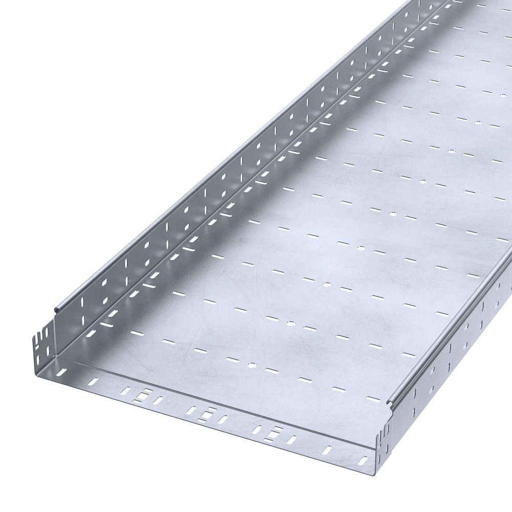 Лоток перфорированный Профи INOX (AISI 316) 500х80х6000 (2,0 мм) (12 м/уп) Промрукав