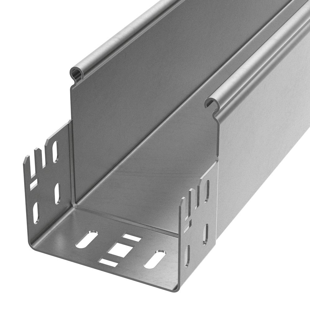 Лоток неперфорированный Профи INOX (AISI 304) 100х100х3000 (1,2 мм) (6 м/уп) Промрукав