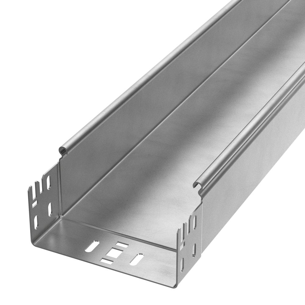 Лоток неперфорированный Профи INOX (AISI 304) 150х80х3000 (2,0 мм) (6 м/уп) Промрукав
