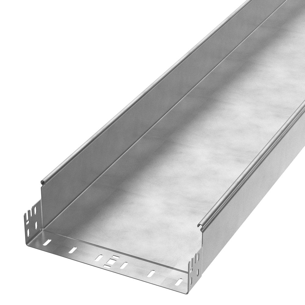 Лоток неперфорированный Профи INOX (AISI 304) 300х100х6000 (1,5 мм) (12 м/уп) Промрукав