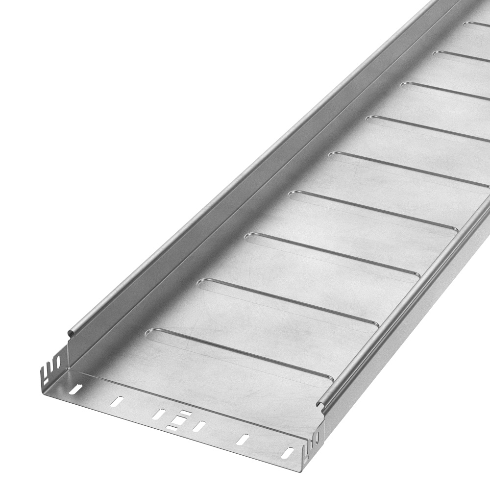 Лоток неперфорированный Профи INOX (AISI 304) 300х50х6000 (1,2 мм) (12 м/уп) Промрукав