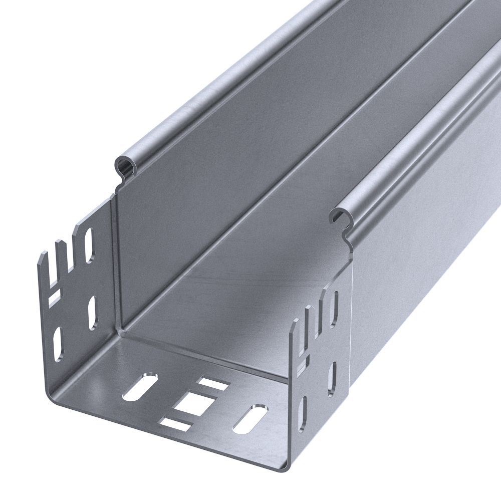 Лоток неперфорированный Профи INOX (AISI 316) 100х80х6000 (1,5 мм) (12 м/уп) Промрукав