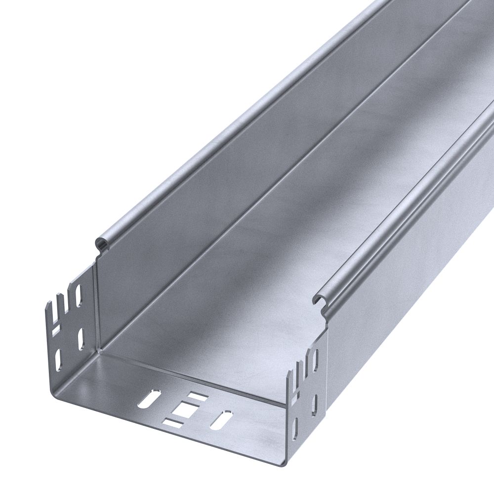 Лоток неперфорированный Профи INOX (AISI 316) 150х80х6000 (2,0 мм) (12 м/уп) Промрукав