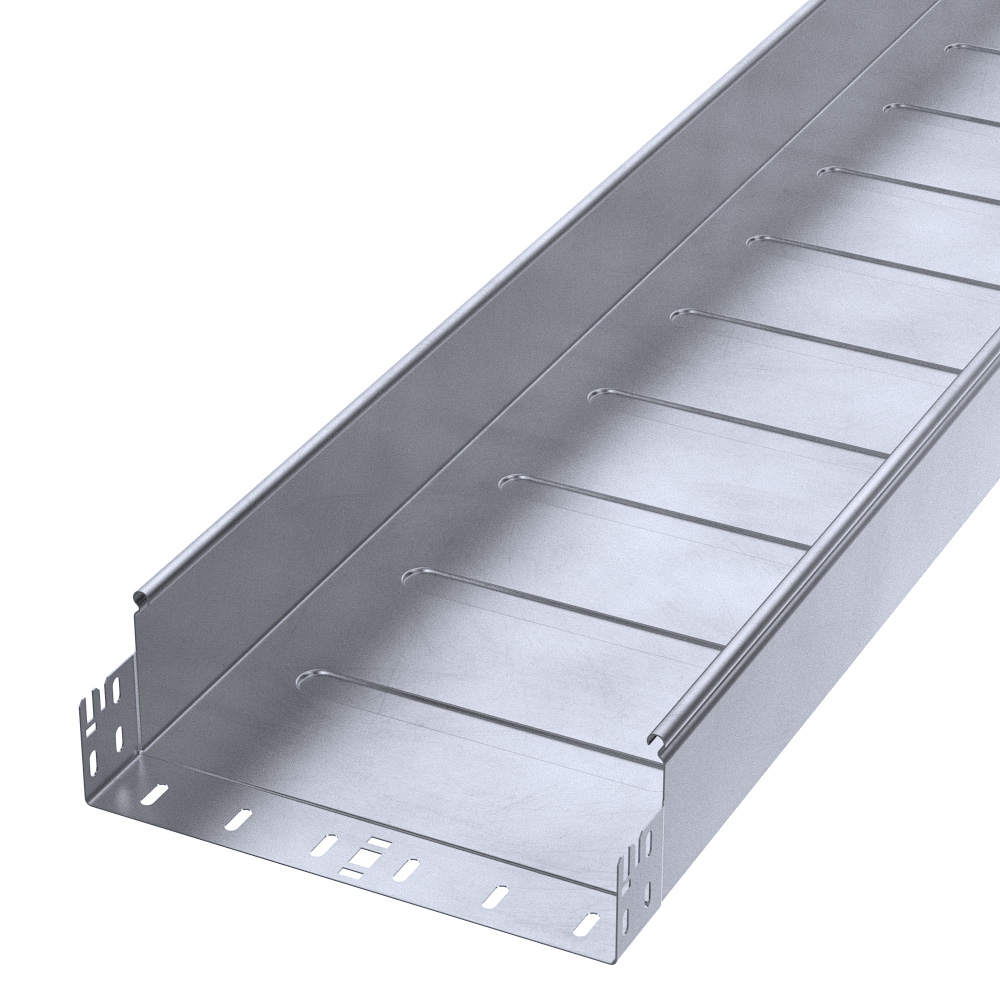 Лоток неперфорированный Профи INOX (AISI 316) 300х100х3000 (1,0 мм) (6 м/уп) Промрукав