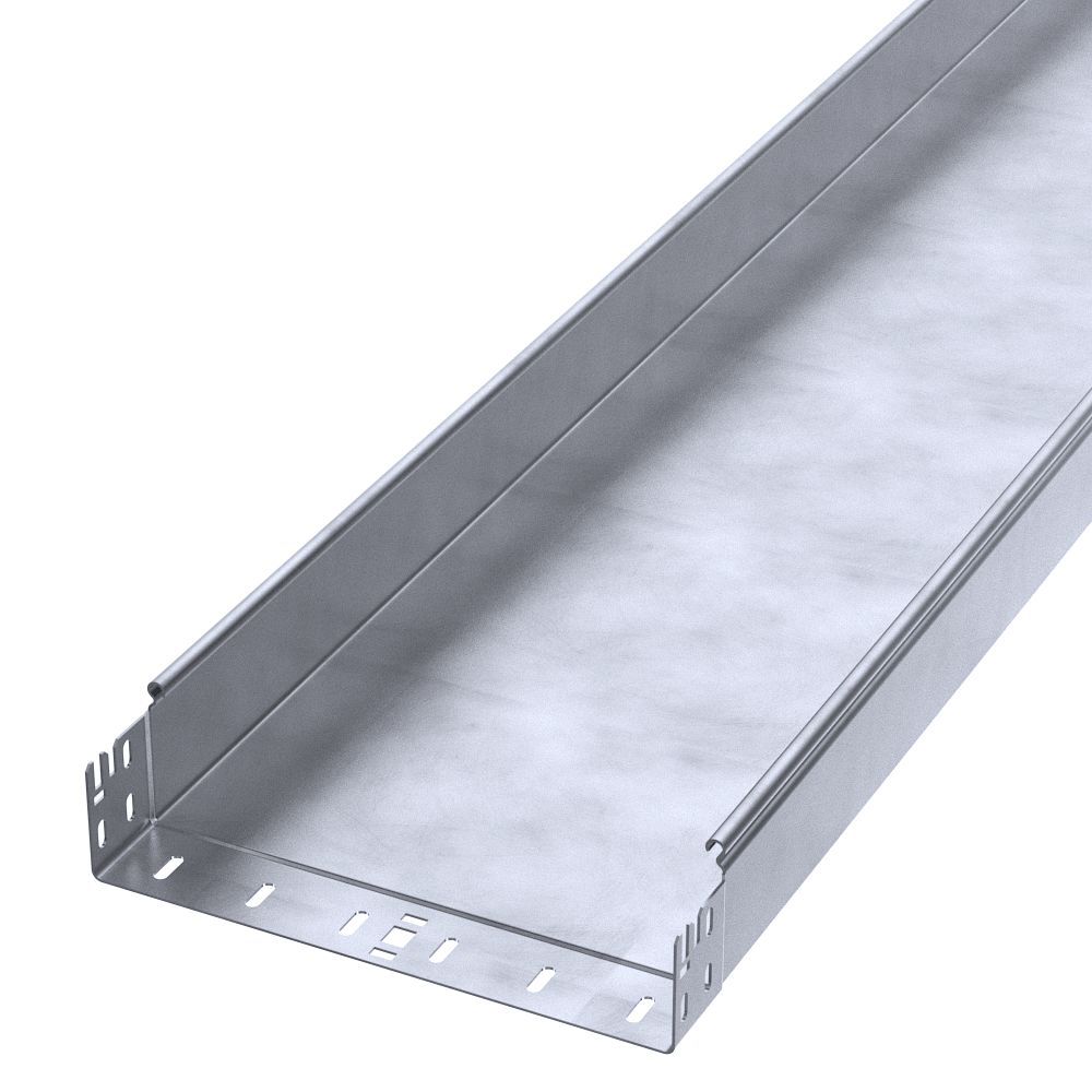 Лоток неперфорированный Профи INOX (AISI 316) 300х80х6000 (2,0 мм) (12 м/уп) Промрукав