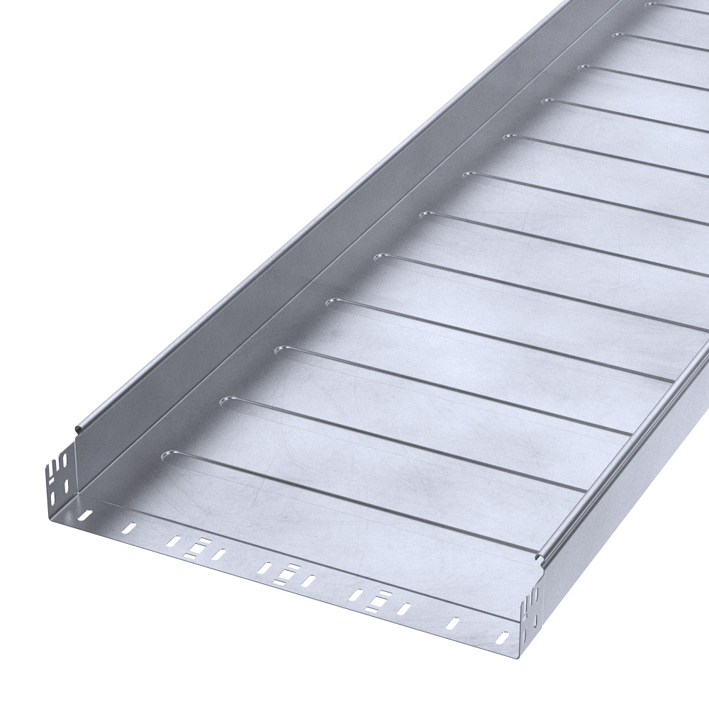 Лоток неперфорированный Профи INOX (AISI 316) 500х80х6000 (1,2 мм) (12 м/уп) Промрукав