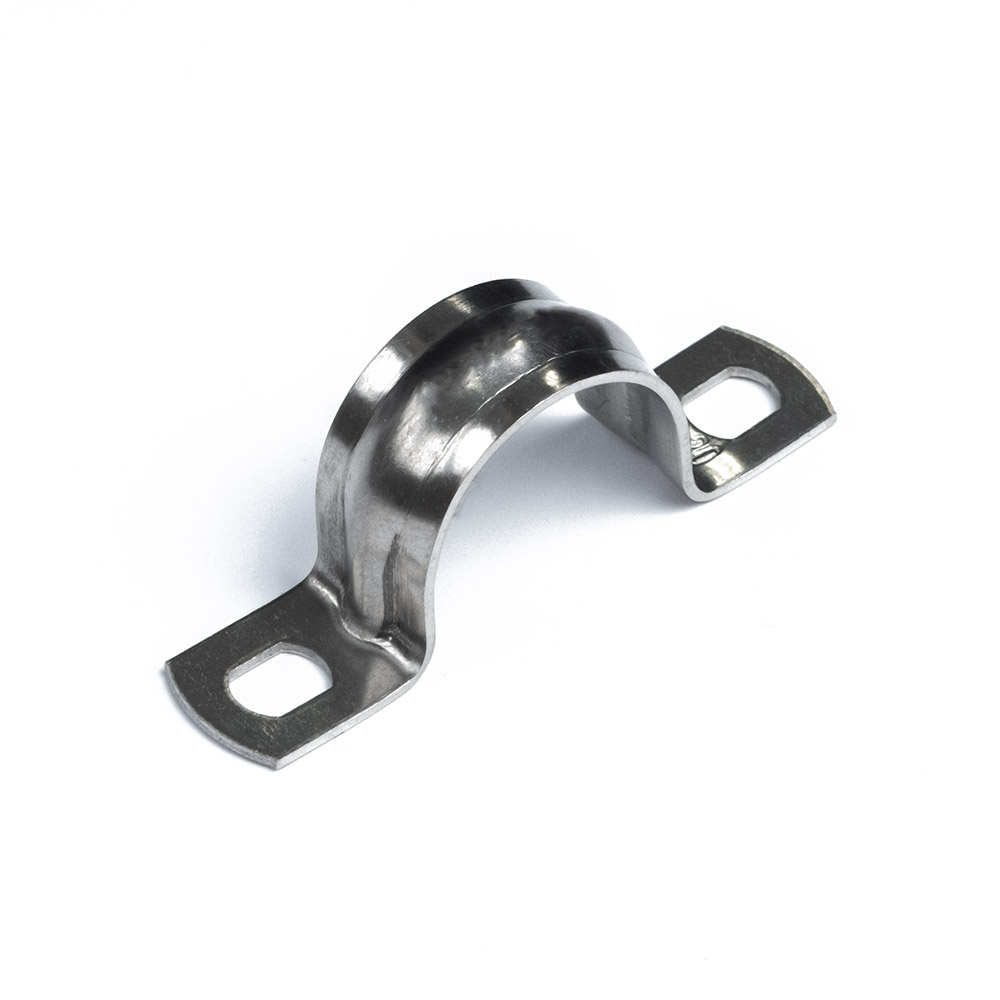 Скоба металлическая двухлапковая СМД(INOX) d19-20 мм (20шт/1000шт уп/кор) Промрукав